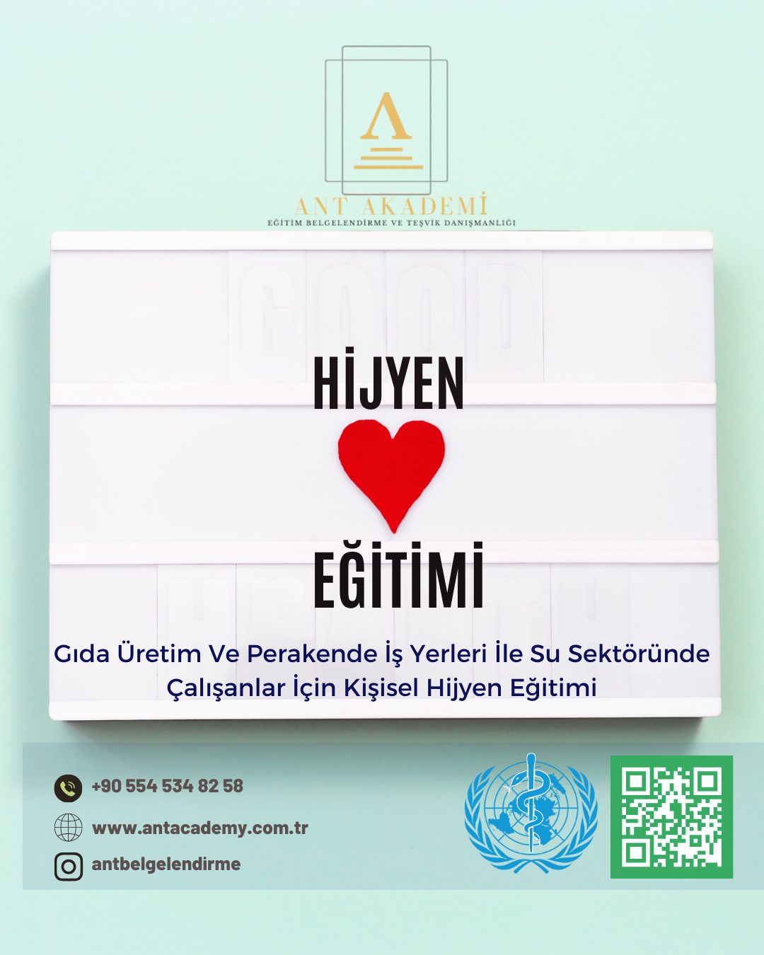 Gıda Üretim Ve Perakende İş Yerleri İle Su Sektöründe Çalışanlar İçin Kişisel Hijyen Eğitimi